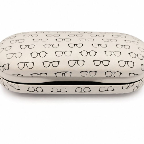 Glasses and Contact Lens Case Twin new, white with accessories