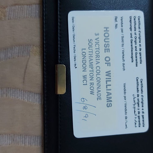 RW Raymond Weil wallet new with box and watch papers