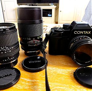 Φωτογραφική μηχανή SLR CONTAX με 3 φακούς