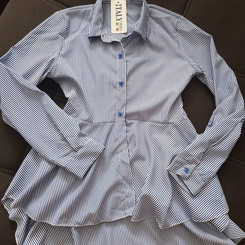 Asymmetric striped shirt new, women's, size S
