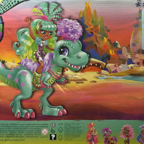 Cave Club Rockelle and Tyrasaurus doll set new, 25 cm