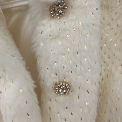 Vinteli Baby Fur Coat New, Cream-Gold, 9-12 Months