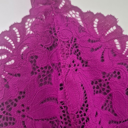 Lace top new, burgundy, slightly elastic, size S
