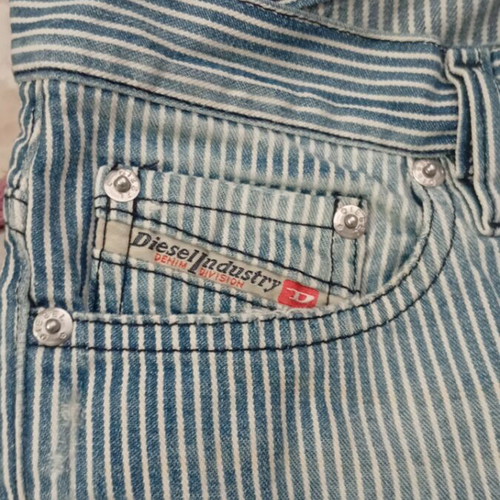 Diesel pants like new, white and blue