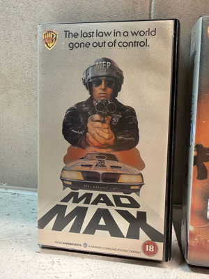 Mad Max VHS Trilogy like new, English editions without subtitles