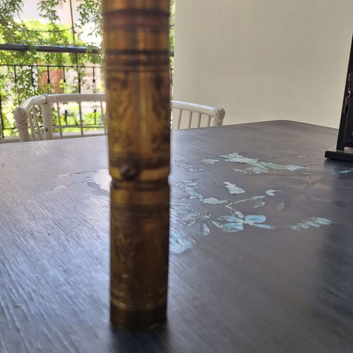 Traditional brass manual coffee grinder like new
