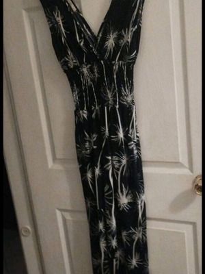 Jumpsuit like new, medium size, blue and white