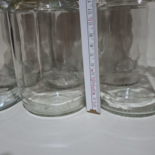 Glass Food Storage Jars pack of 9 like new