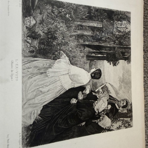 Engraving collectible used, 19x28 cm