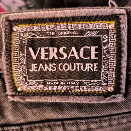 Genuine Versace Jeans pants size M used, black