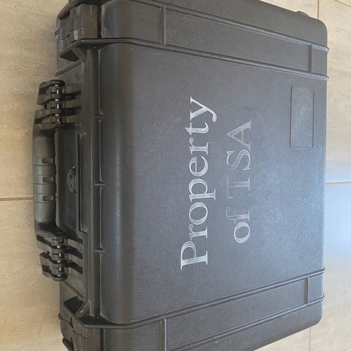 Pelican Case 1550 used with foam interior, black