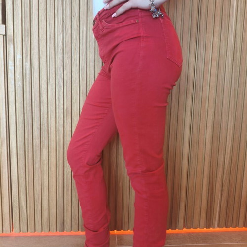 Edward Jeans red fabric pants size S like new
