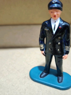 Air France figures by Elastolin like new, pilot mechanic airhostess