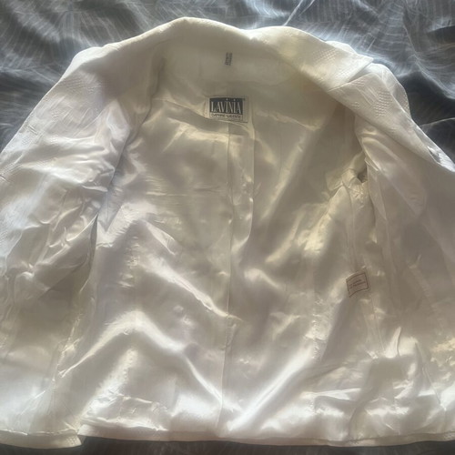 Vintage 90s Daphne Valente Lavinia white suit set like new