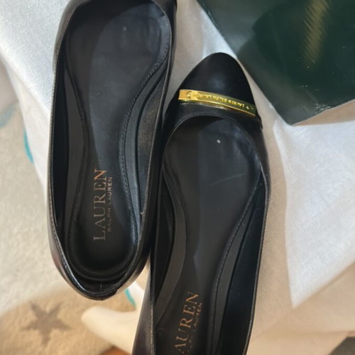 Ralph Lauren leather ballet flats like new, size 37, black