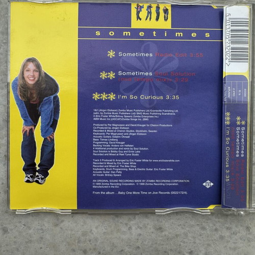 Britney Spears Sometimes CD single, pop