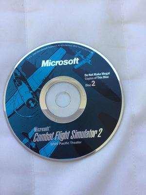 Microsoft PC games Combat Flight Simulator 1 και 2 μεταχειρισμένα, μόνο δισκάκια