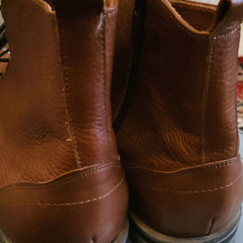 Damiani Leather Boots Used Brown-Tan Size 46
