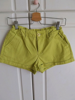 Benetton shorts very short, like new, green, size XS
