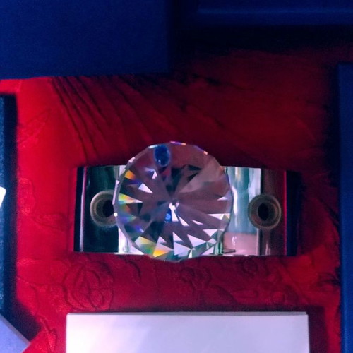 Swarovski Rainbow sapphire wine bottle stopper new