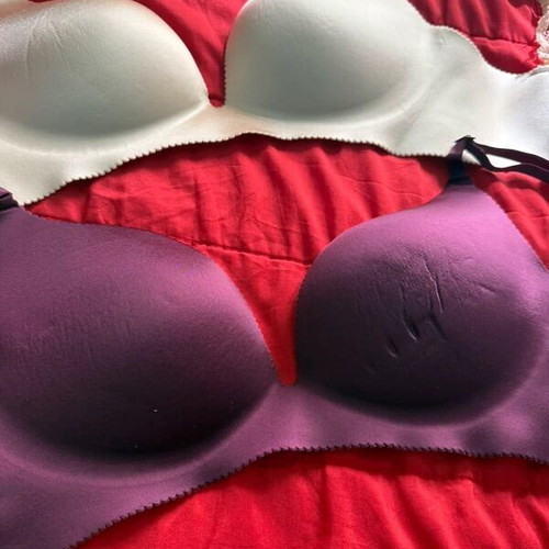 Primark bras 2 pieces 75D new, eggplant and beige colors