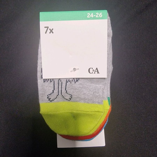 Set of 7 pairs of children's socks size 24-26 new