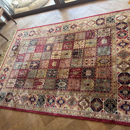 Teheran Patchwork Rug like new, 1.65x2.35 m with fringes