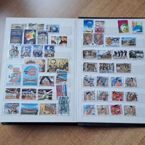 Album with Greek stamp collection like new