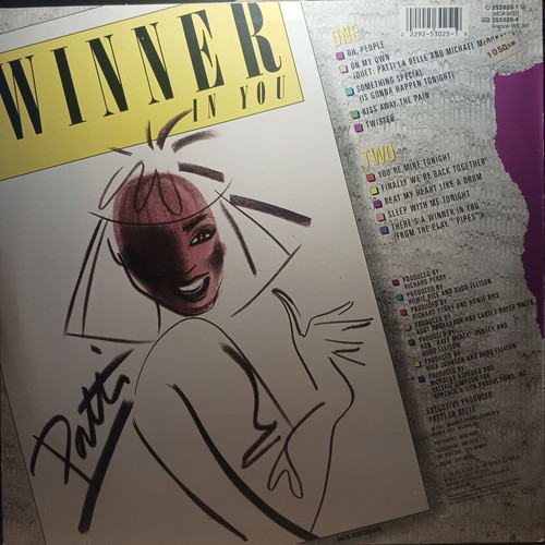 Patti La Belle Winner In You vinyl record used