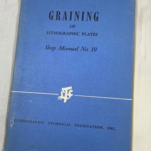 Three Lithographic Technical Foundation Manuals 1945 used