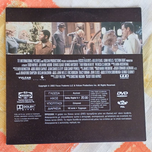 DVD Far From Heaven 2002 social drama with subtitles, new