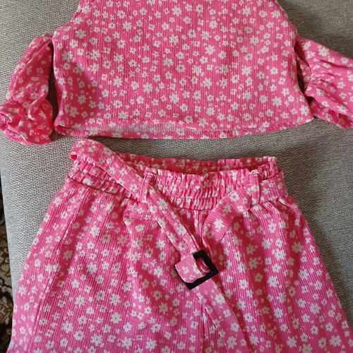 Miss Ebita girls' set like new, pink