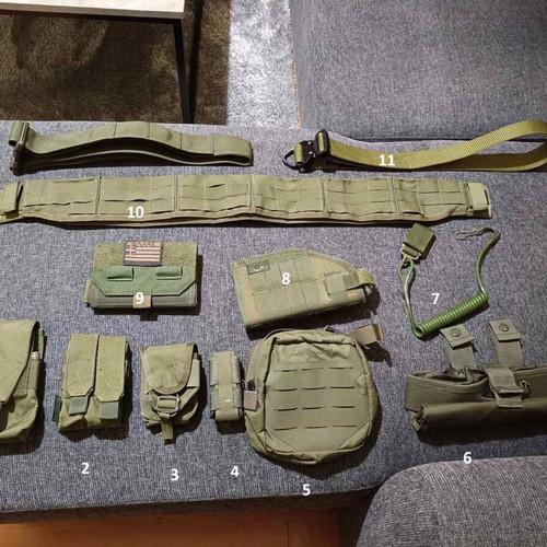 Belt and pouches new for magazines and ammunition