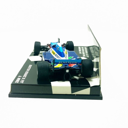 Minichamps 1:43 Benetton Renault B197 model car, Alexander Wurz 3rd British GP 1997