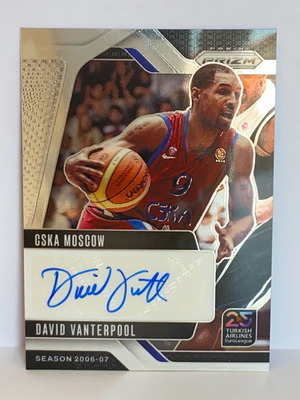 David Vanterpool card with autograph CSKA Moscow Euroleague new