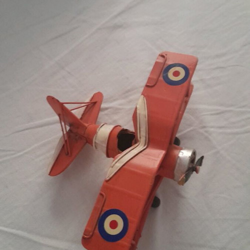 Collectible metal iron airplane
