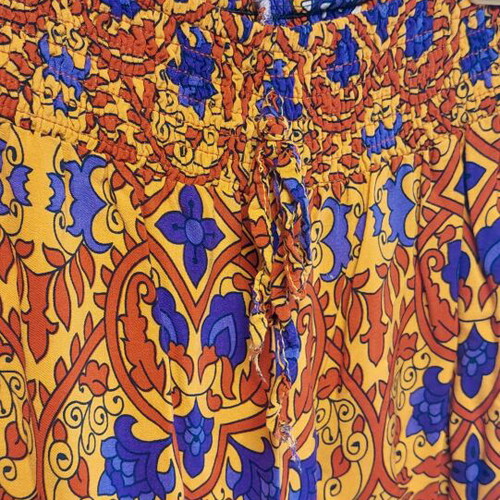 Summer palazzo pants used, multicolor, sizes S/M