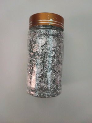 Διακοσμητικά νυχιών foil flakes ασημί καινούργιο