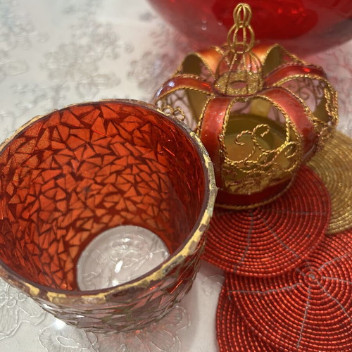 Fruit bowl and candle holder like new