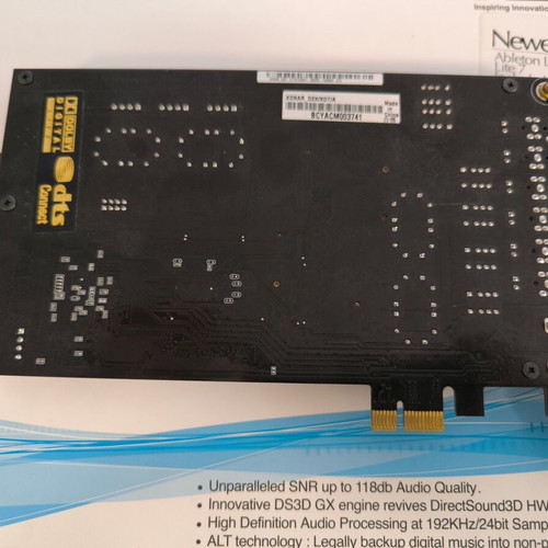 Asus Xonar D2X PCI Express sound card used