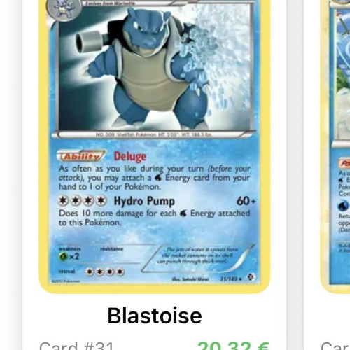 Pokemon cards used, set of 2 rare collectible
