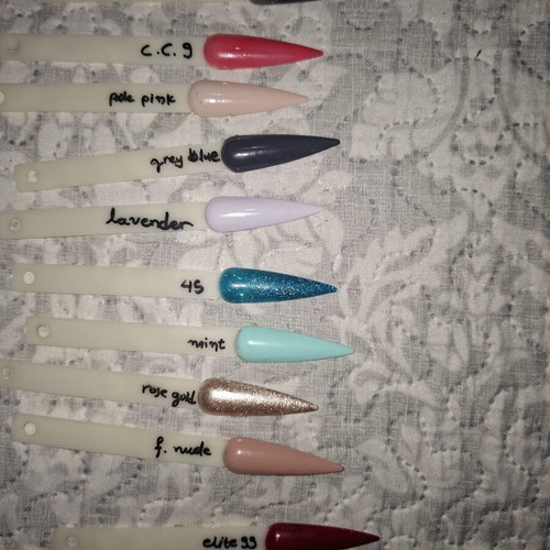 Semipermanent nail polish various brands like new