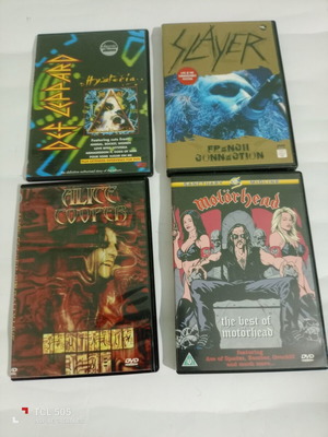 DVD μεταλλικής και ροκ μουσικής σαν καινούργια, σετ 16