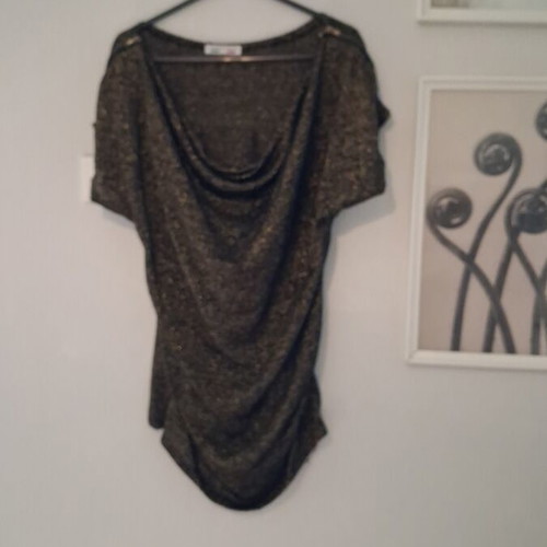 Blouse Madame Shoushou black and gold size M like new