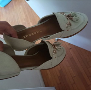 Suede loafers mules 39