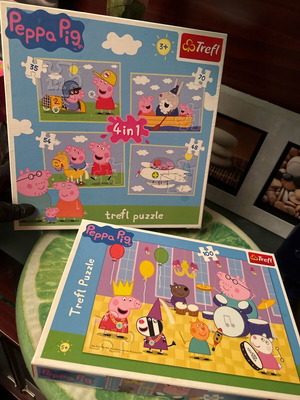 Peppa Pig Παιδικά Παζλ Σετ σαν καινούργιο (4in1 & 100 Κομμάτια) Trefl