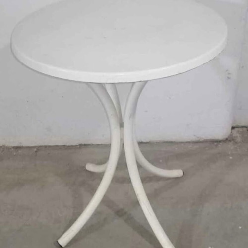 Balcony table used with metal legs, stable and durable