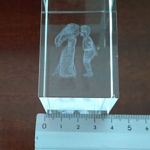 Glass decorative set of 2, like new