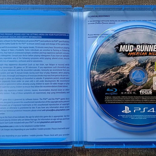 Spintires MudRunner American Wilds Edition PS4 used in excellent condition