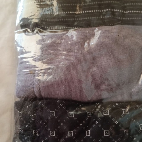 Men's slip underwear new, pack of 6, size small, black and gray